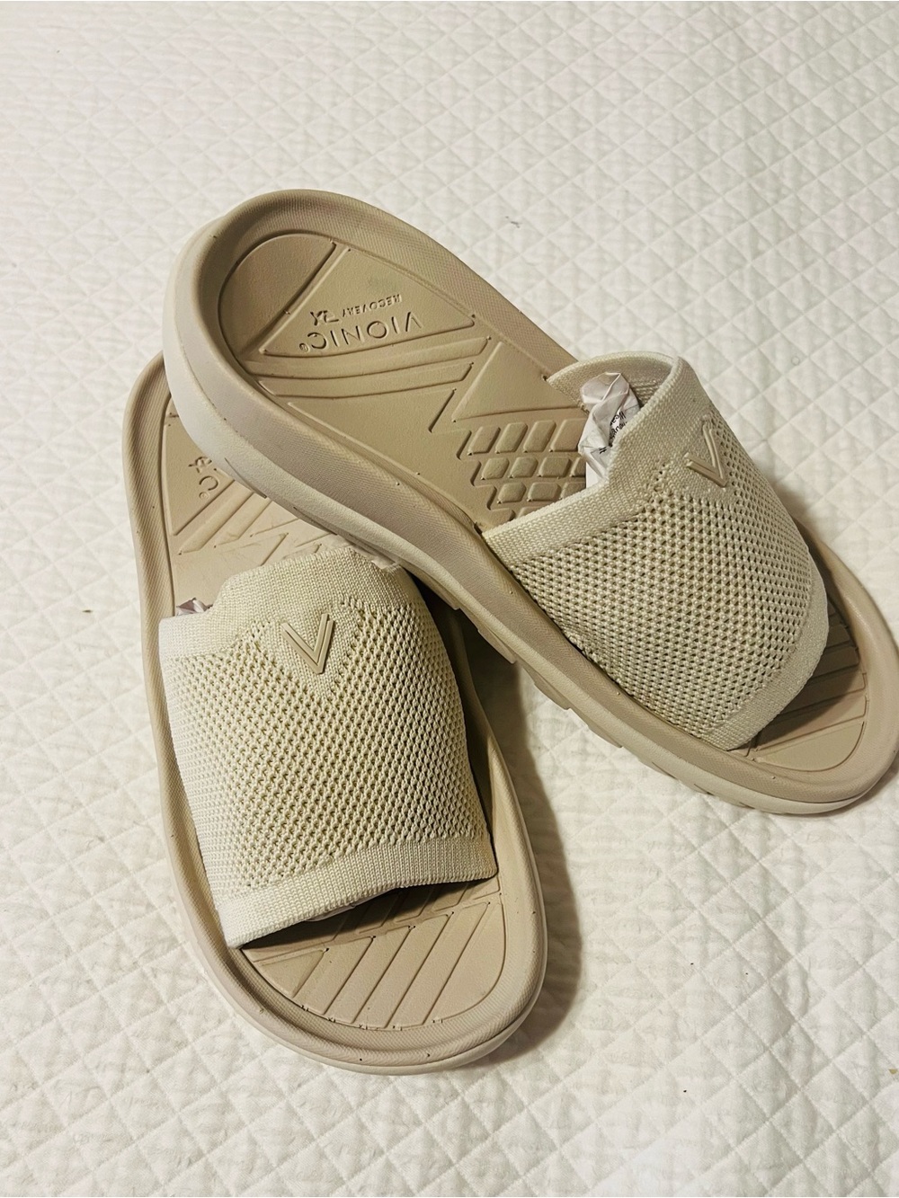 VIONIC Haven RX Ivory Knit Women's Sandals Sizes 6
